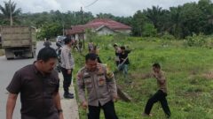 Pasca Banjir, Polsek Kelayang Edukasi Pemilu dan Goro di TPU Labuh Pendek