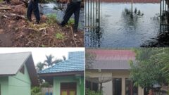 Kanal PT RAPP Jebol, Ratusan Rumah Dan Sekolah Terendam Banjir